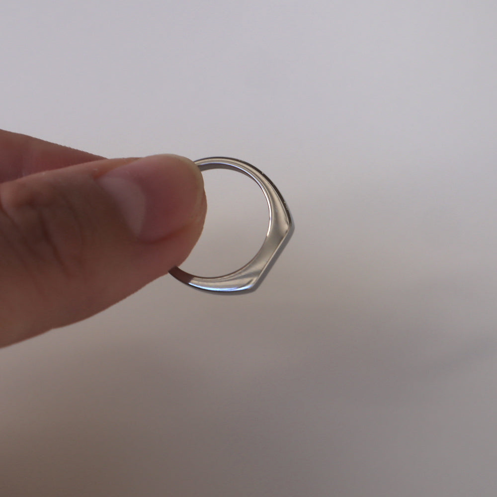 R032 stainless square top ring