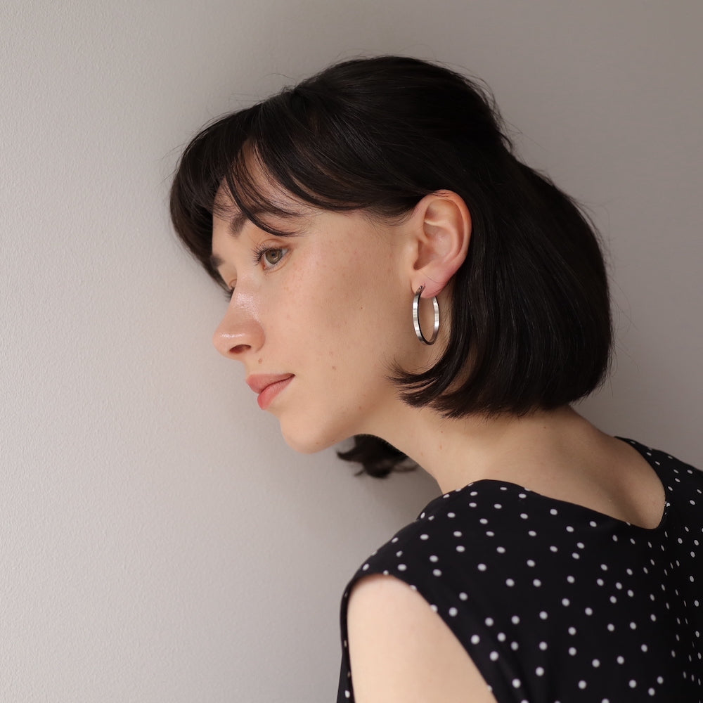 P292 stainless oversized hoop pierce