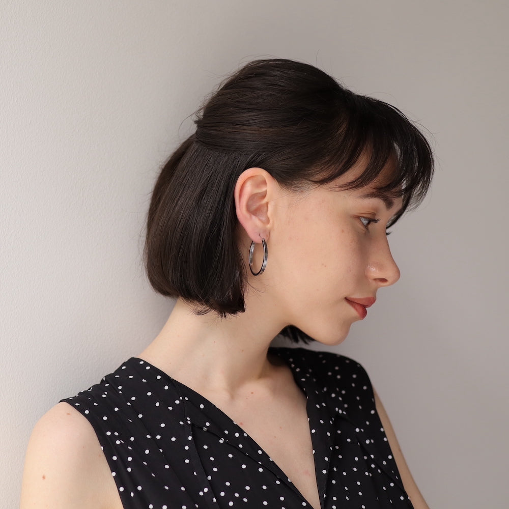 P292 stainless oversized hoop pierce
