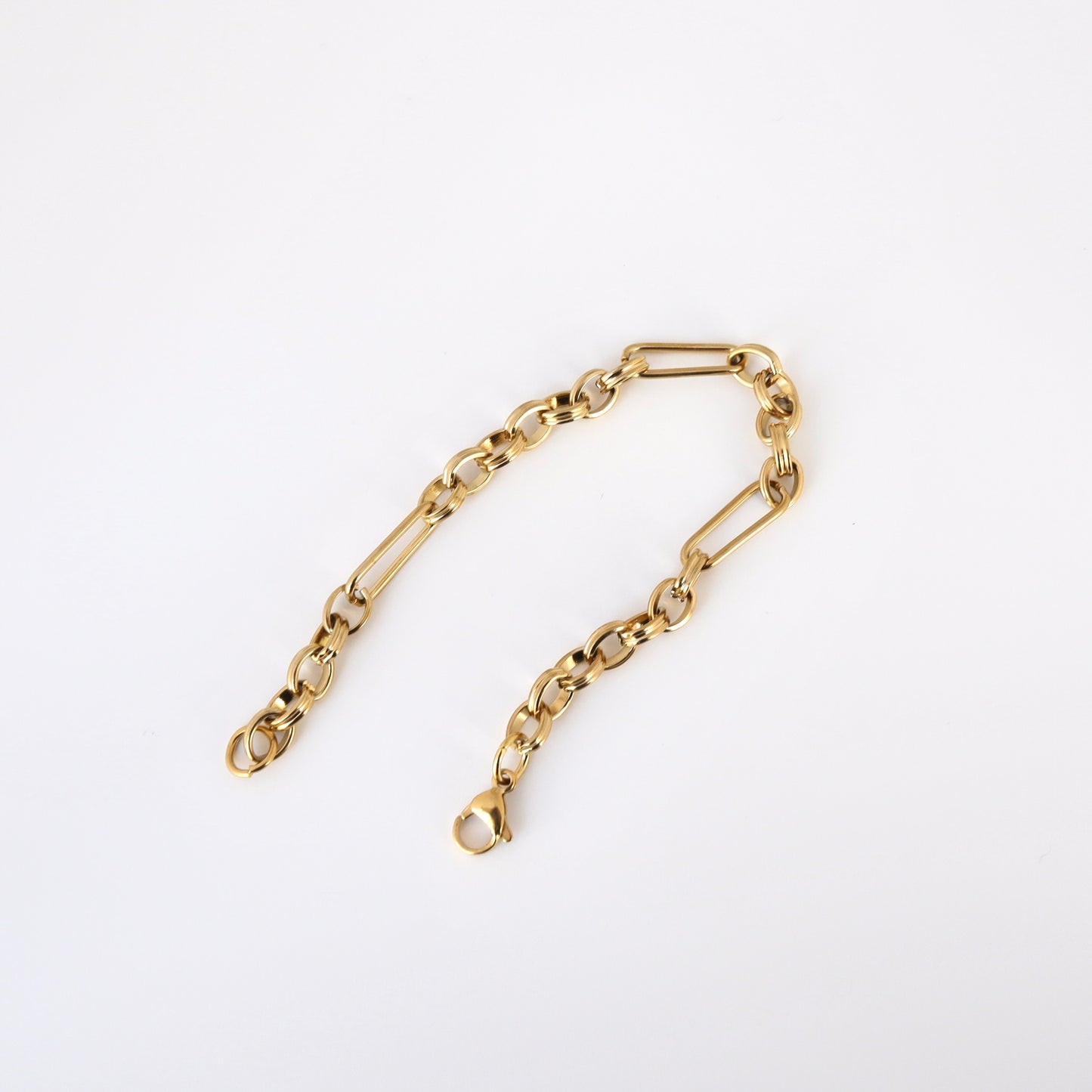 N122 stainless figaro chain bracelet