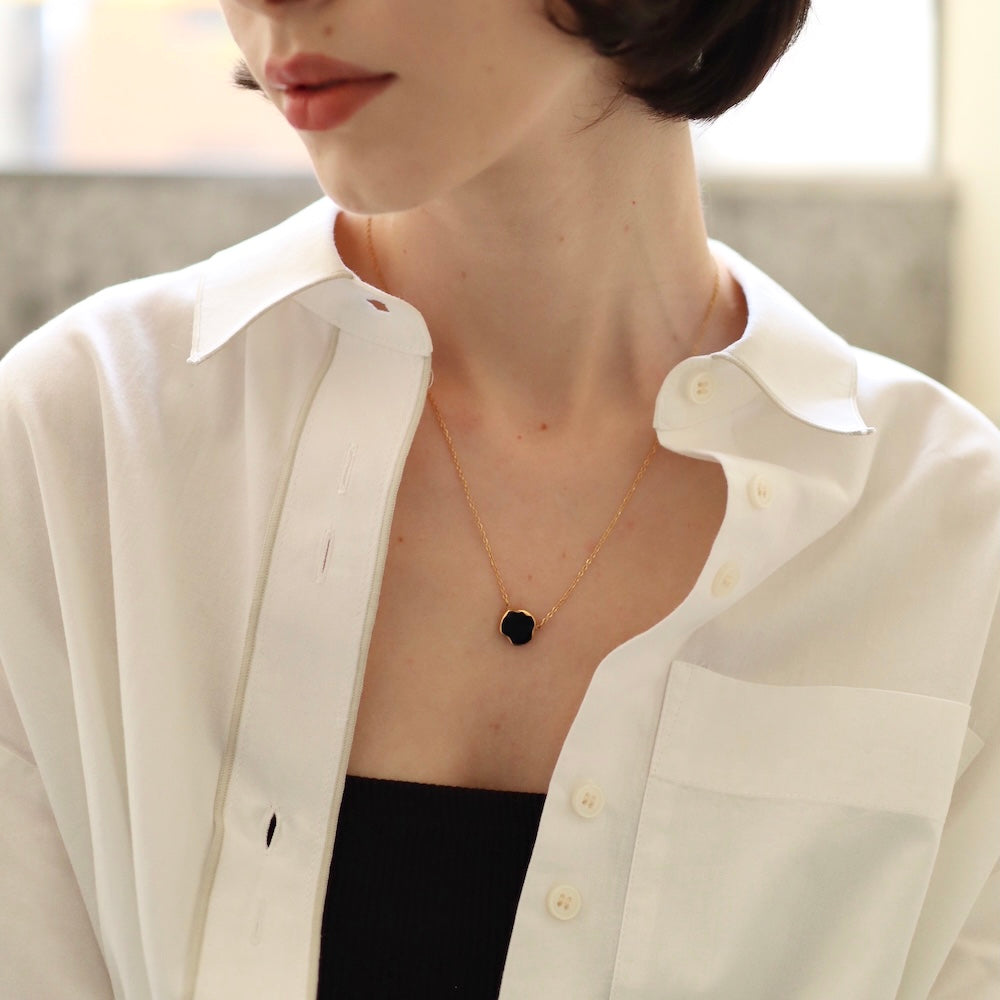 N179 stainless plate necklace