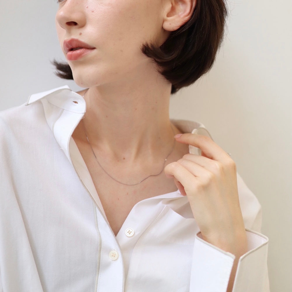 N163 stainless slim necklace