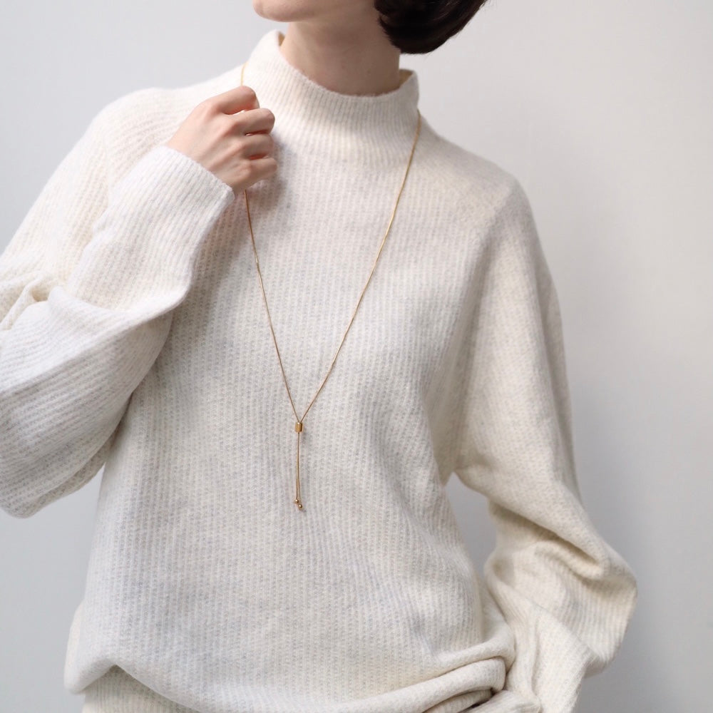 N175 stainless lariat chain necklace