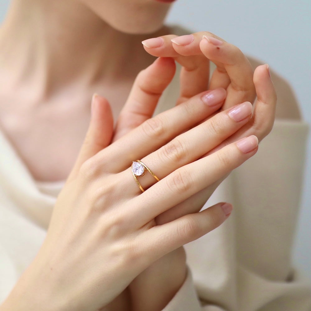 R033 stainless oversized zirconia ring