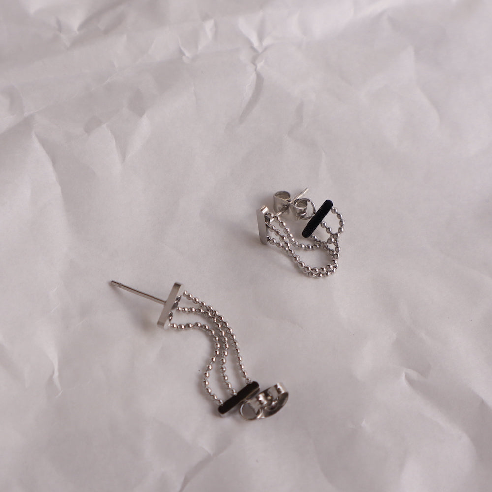 P305 stainless chain hoop pierce