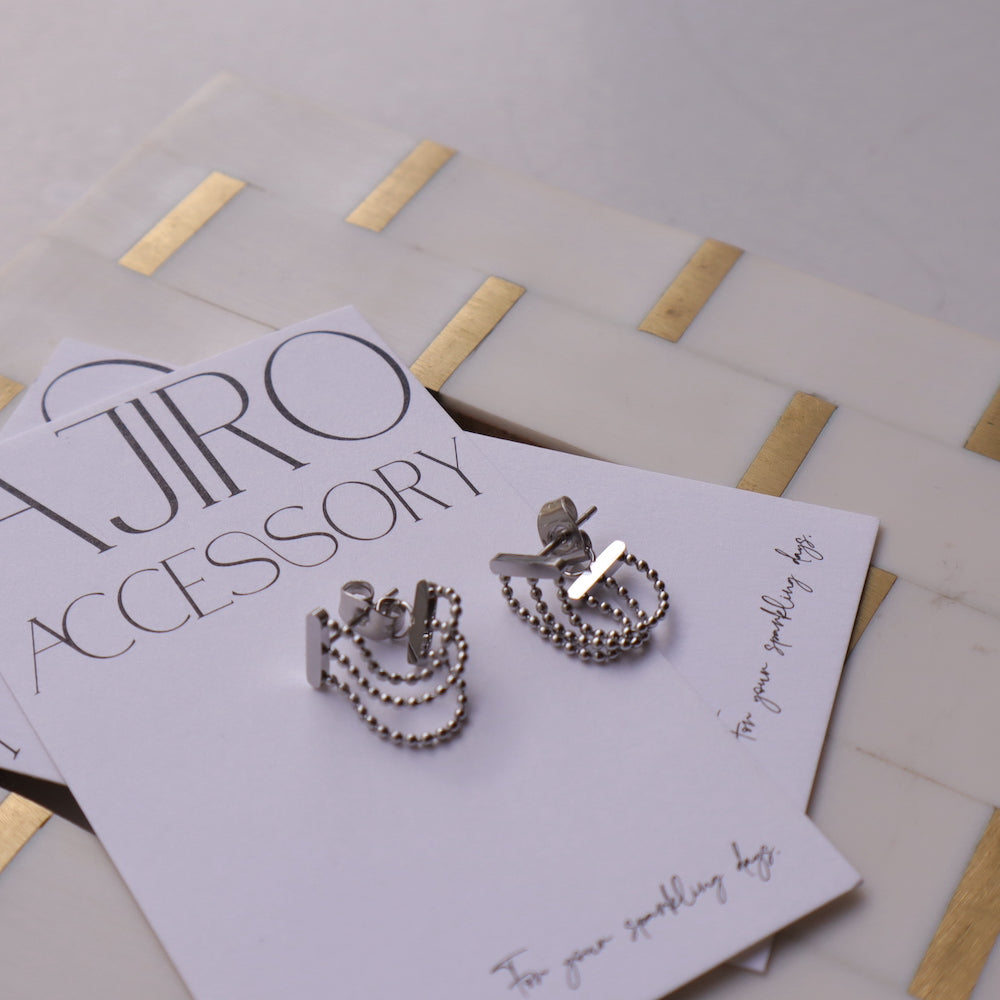 P305 stainless chain hoop pierce