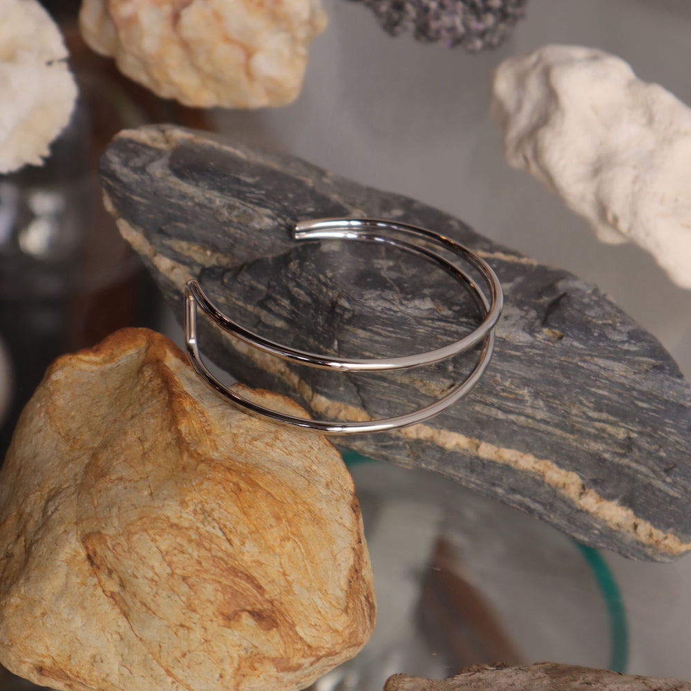 N030 stainless divided bangle