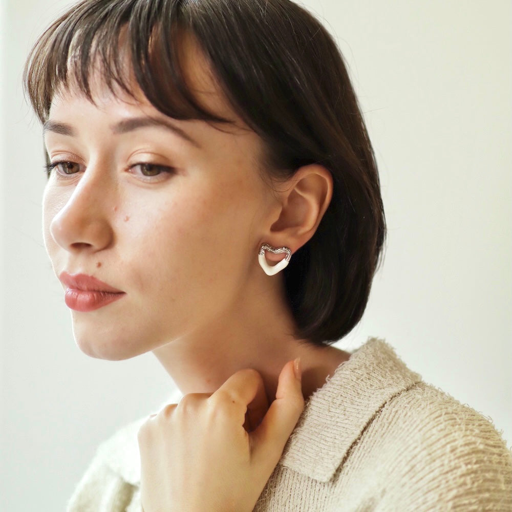 P263 stainless chocolate heart pierce