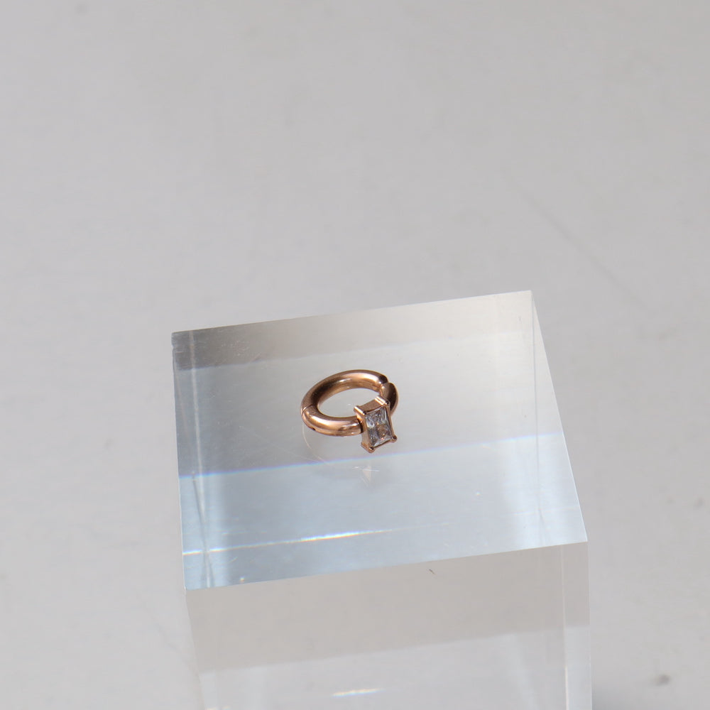 C145 stainless joint square earcuff