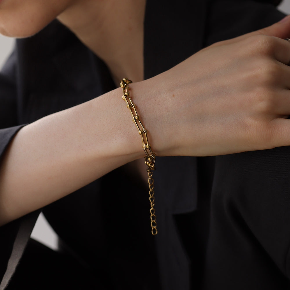 N102 stainless hard chain bracelet