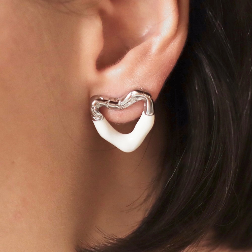 P263 stainless chocolate heart pierce