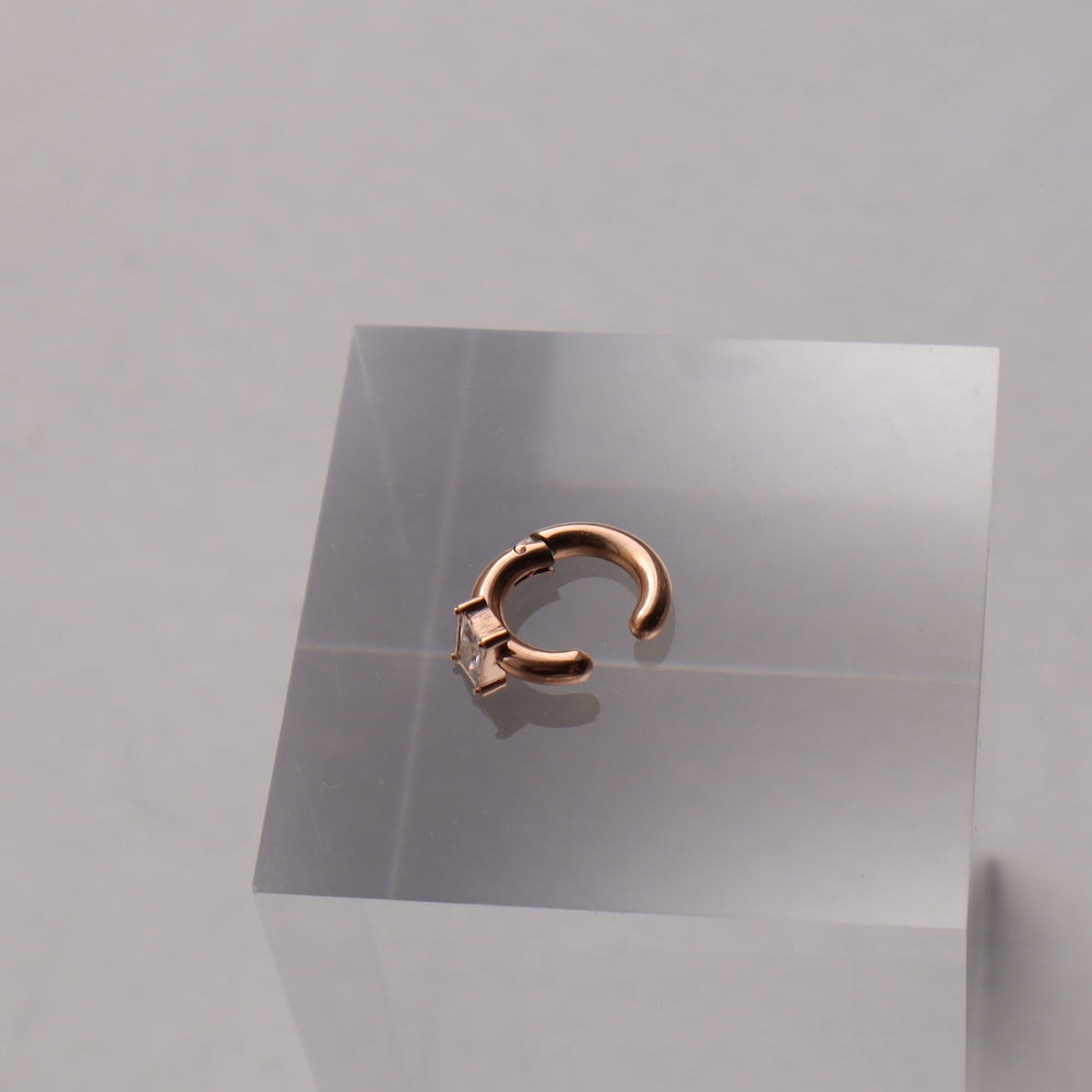 C145 stainless joint square earcuff