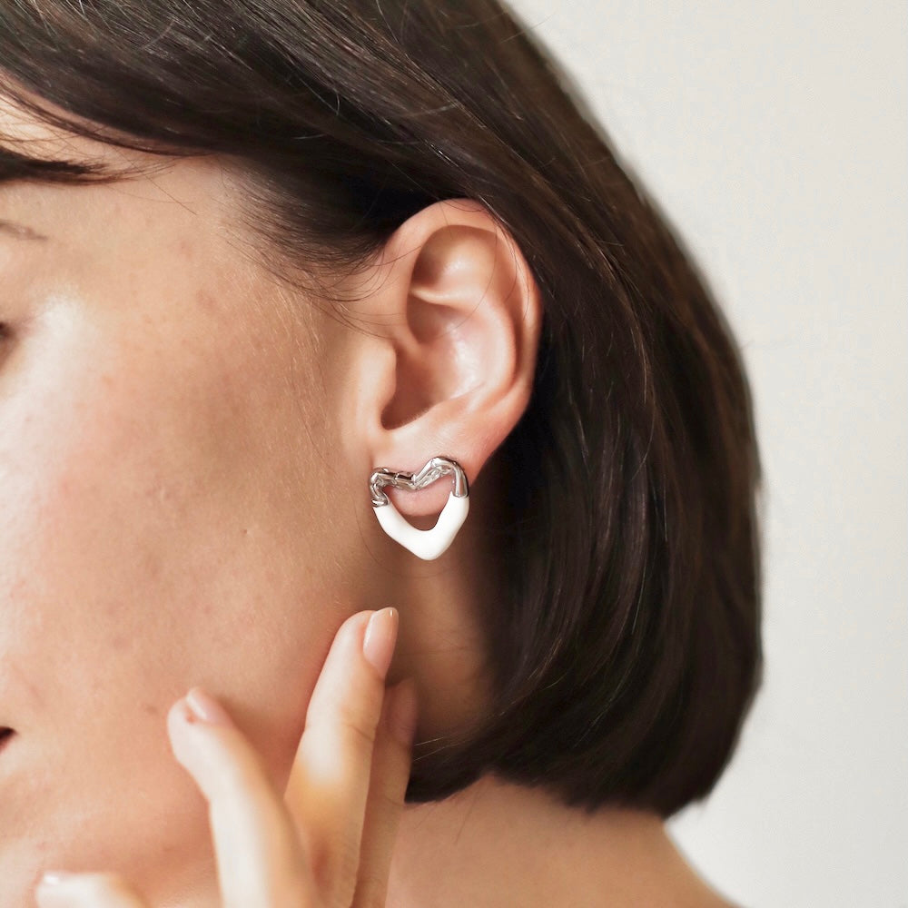P263 stainless chocolate heart pierce