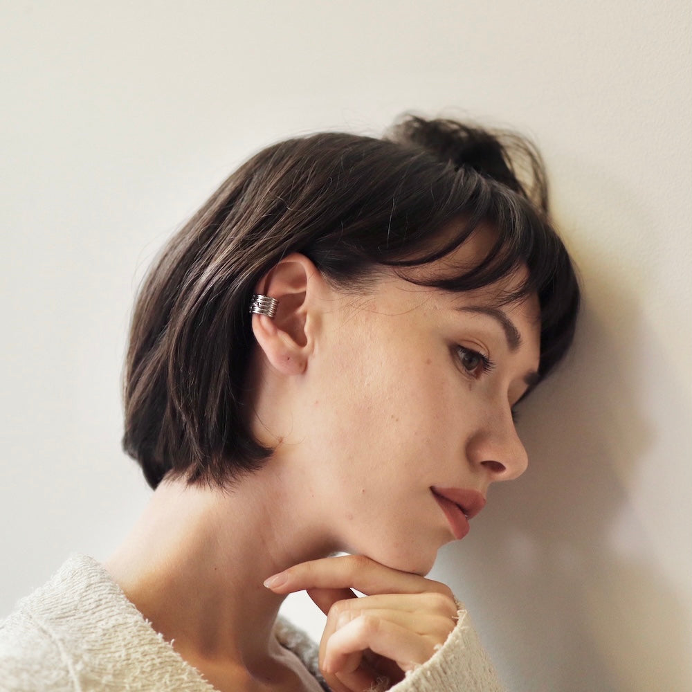 C030 stainless 2way design ear cuff