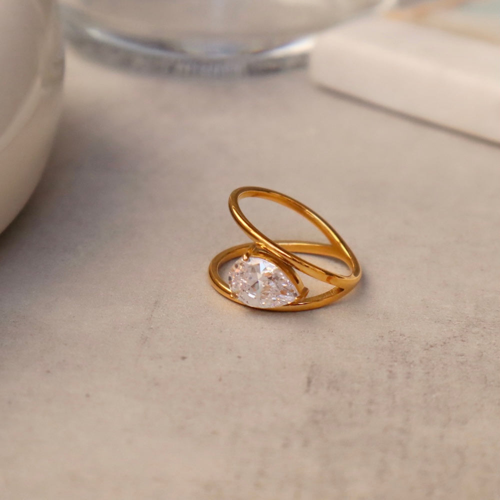 R033 stainless oversized zirconia ring