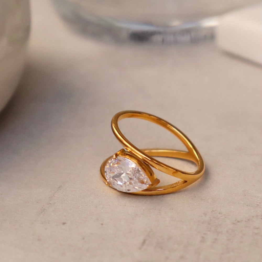 R033 stainless oversized zirconia ring