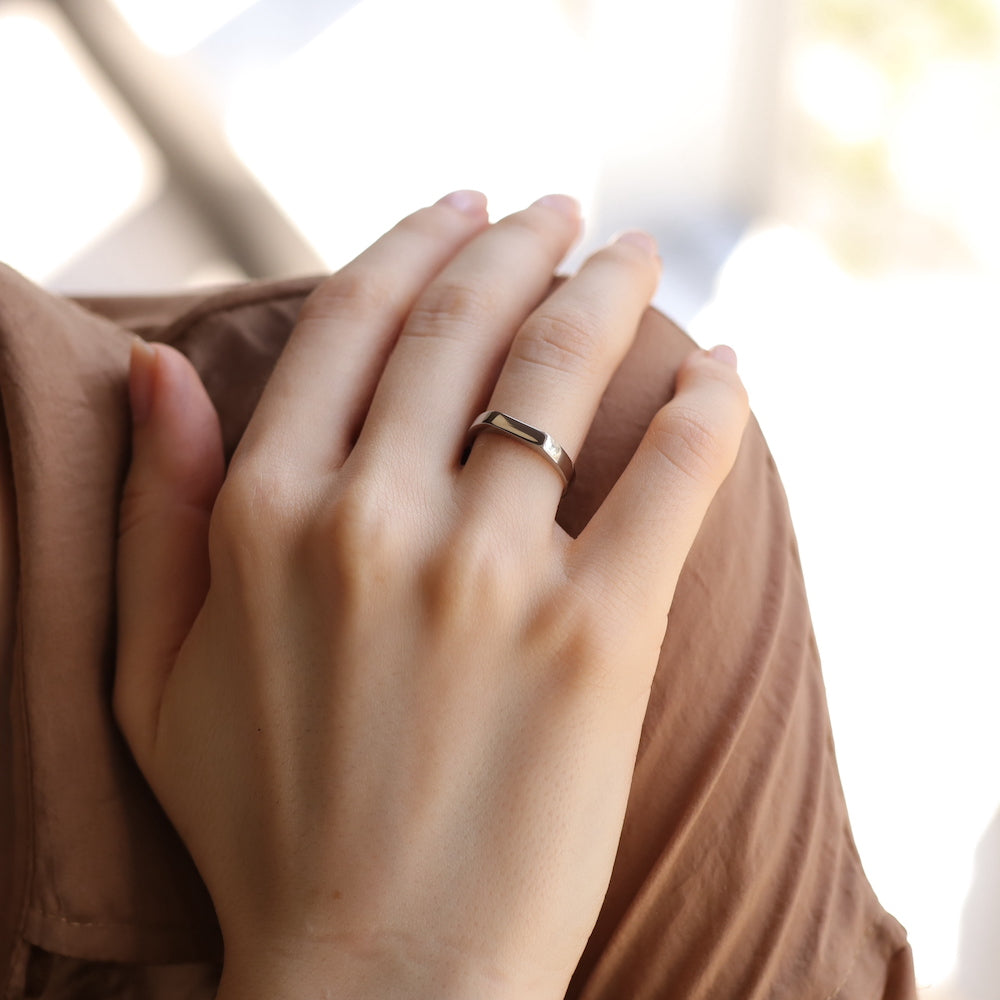 R032 stainless square top ring