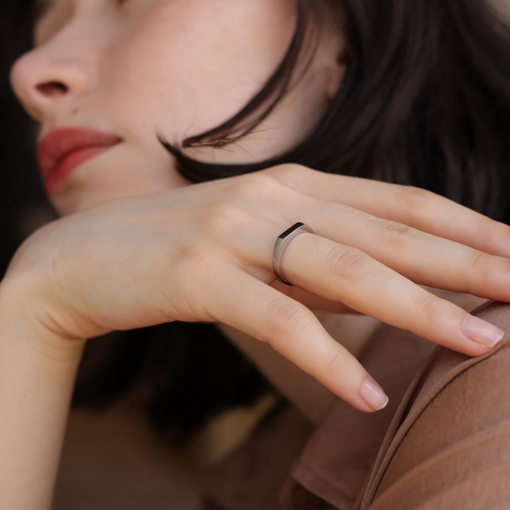 R032 stainless square top ring