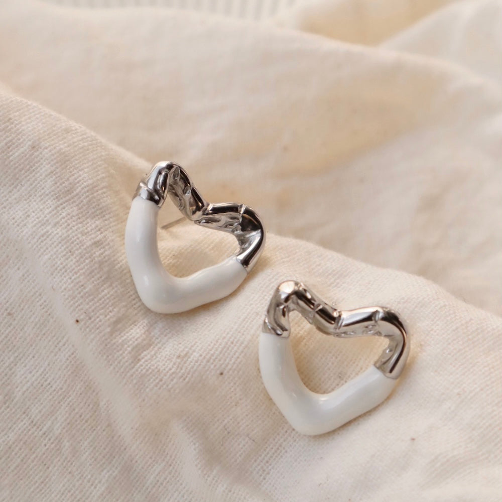 P263 stainless chocolate heart pierce