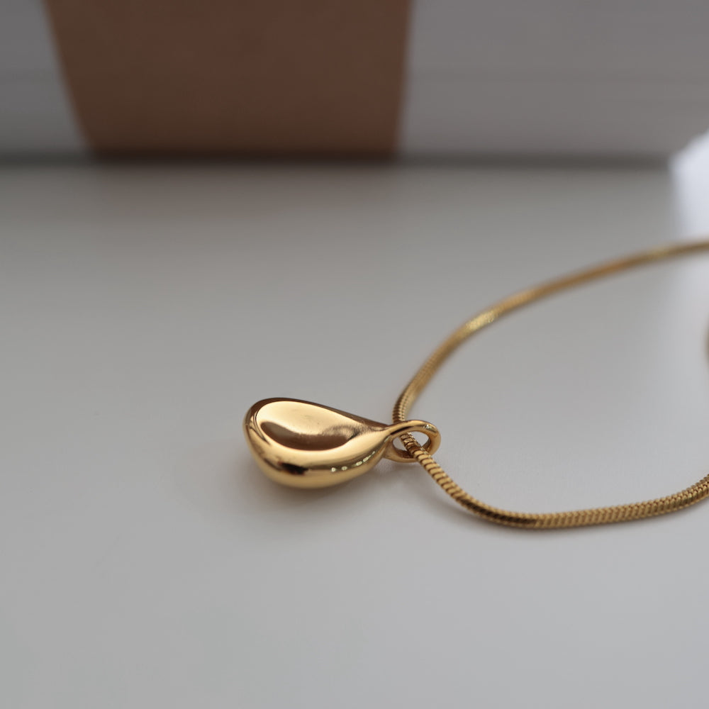 N193 stainless drop necklace