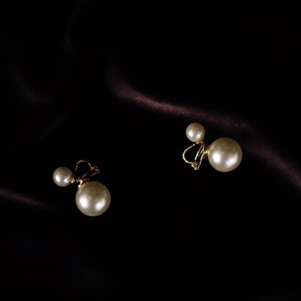 P335 2pearl oversized earring