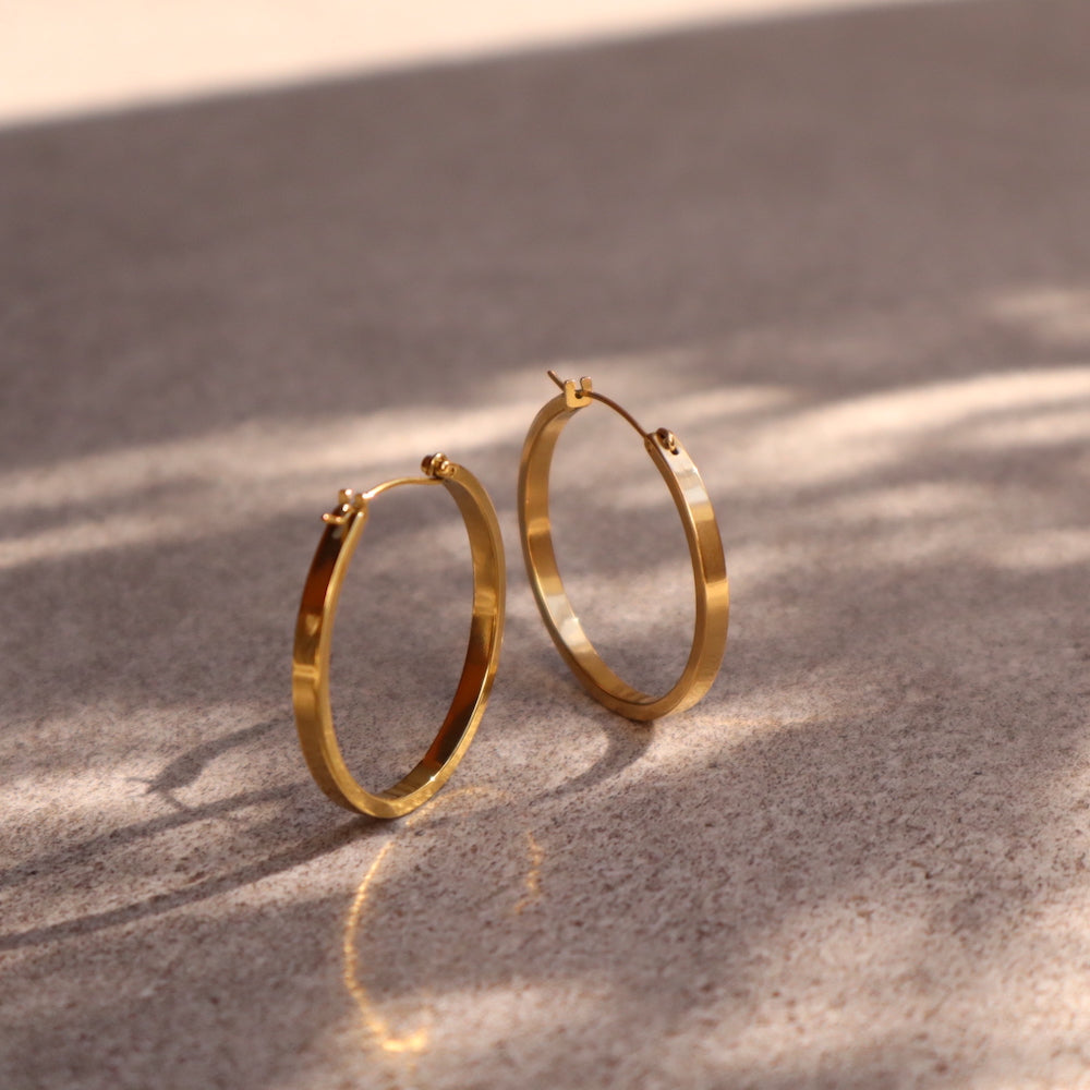 P292 stainless oversized hoop pierce