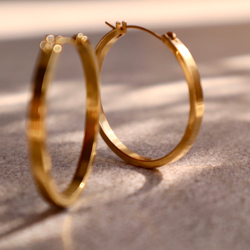 P292 stainless oversized hoop pierce