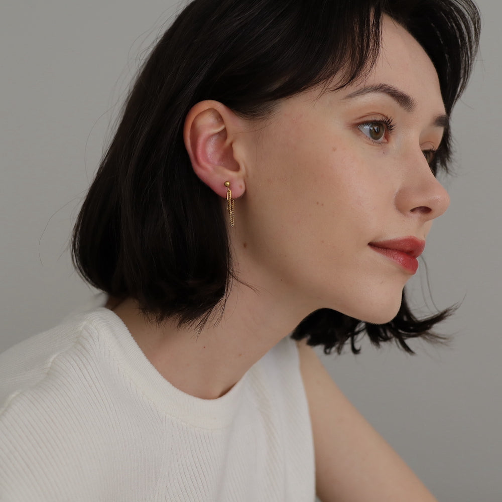 P123 stainless chain hoop pierce