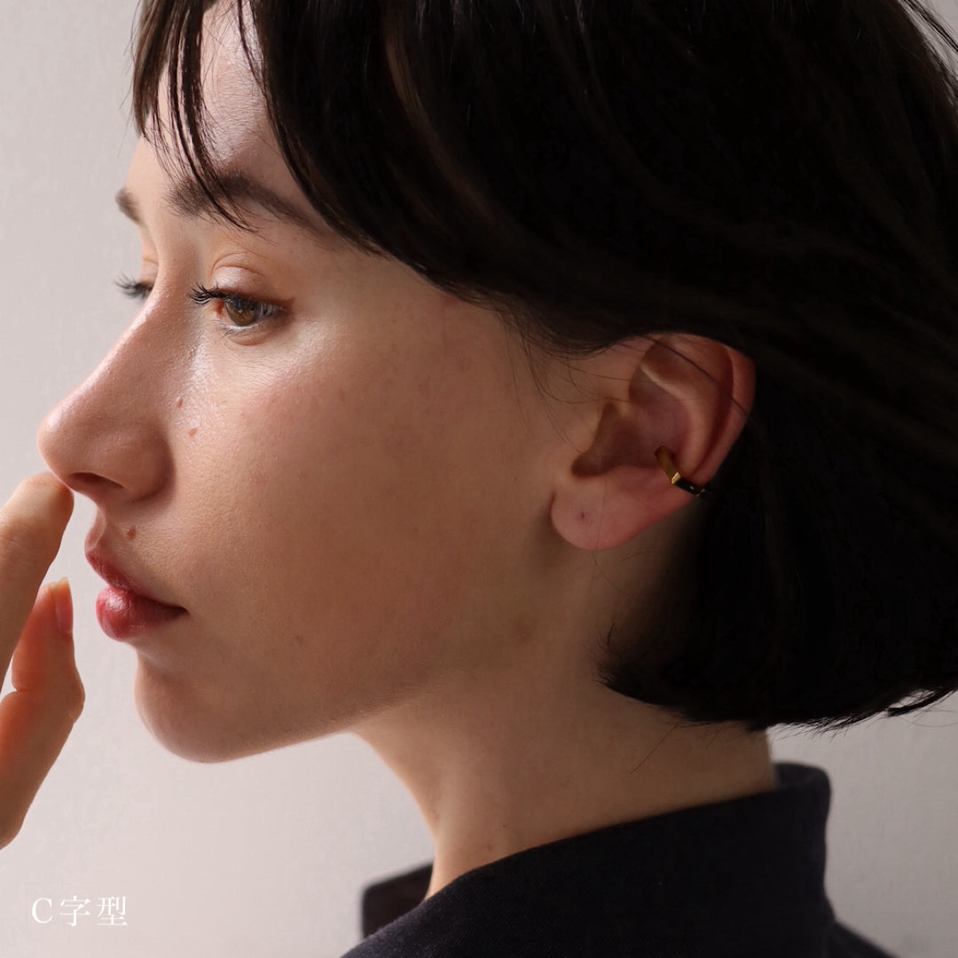 C004 stainless 5 types simple ear cuff