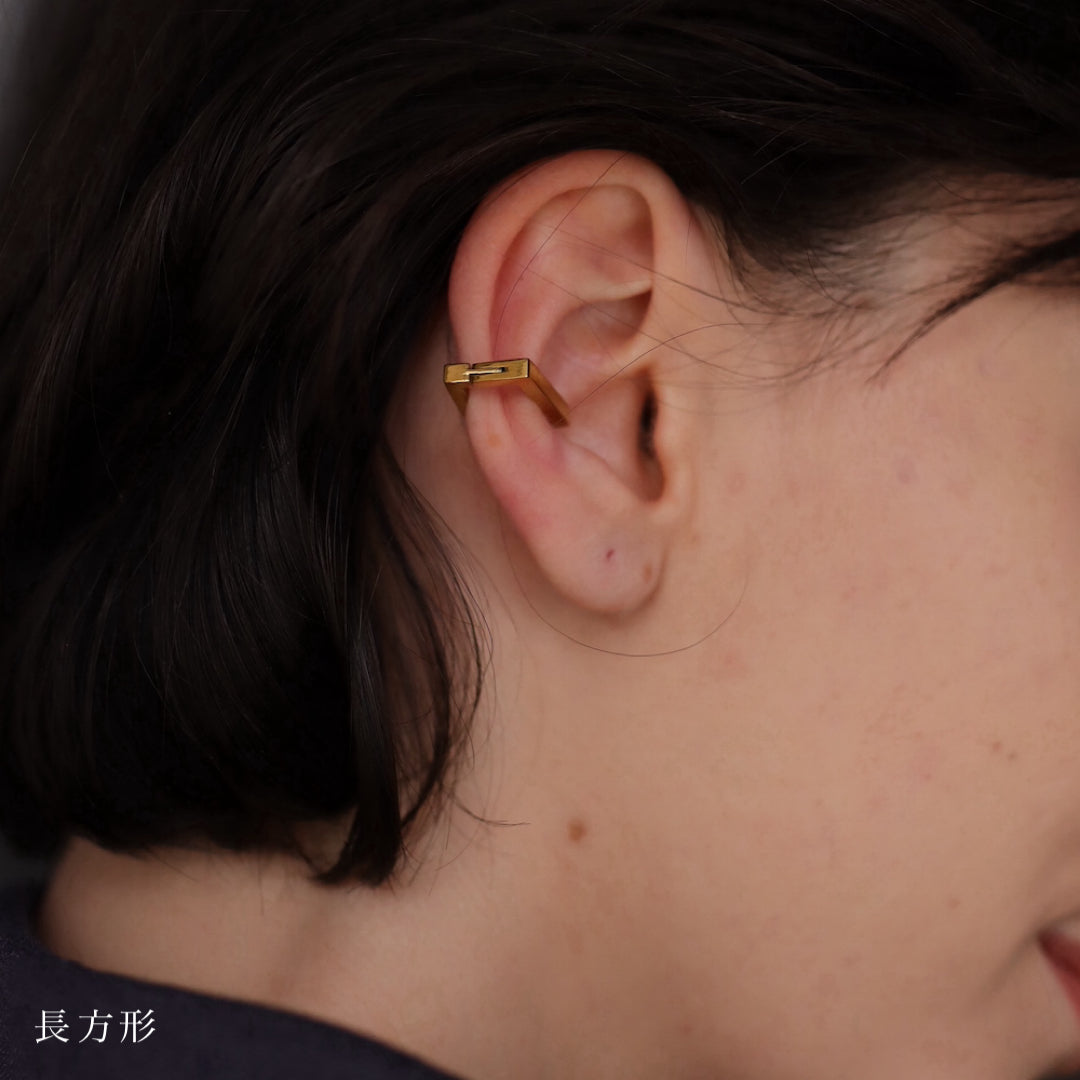C004 stainless 5 types simple ear cuff