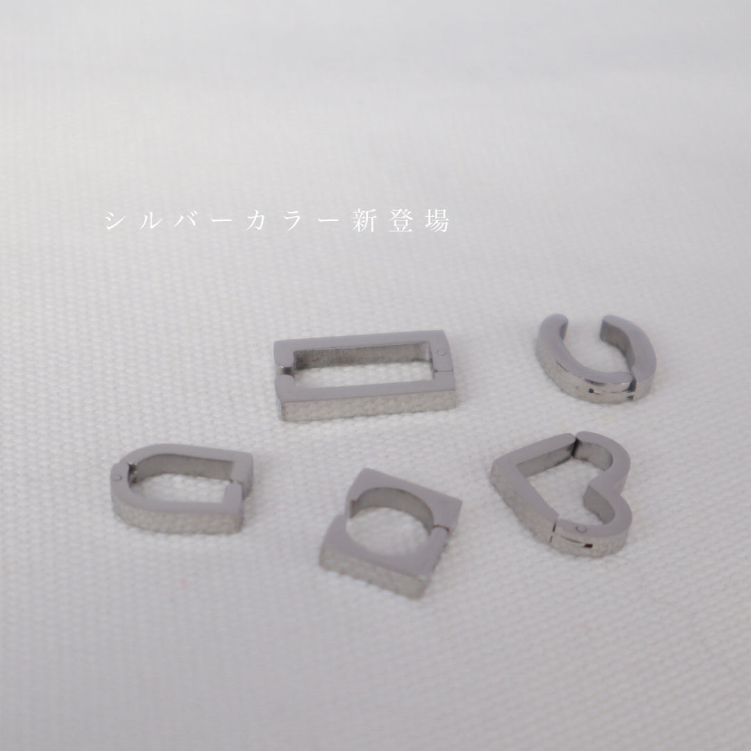 C004 stainless 5 types simple ear cuff