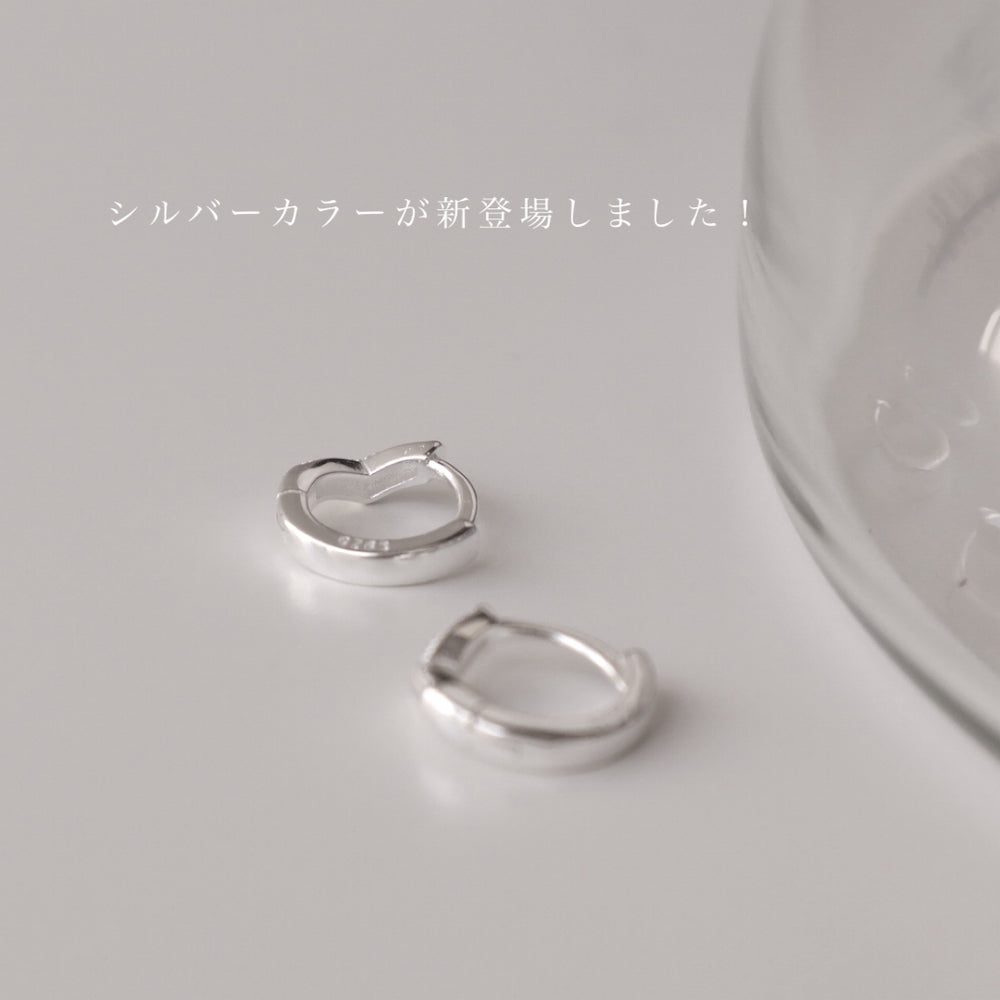 P348 silver925 v-shaped minimum hoop pierce