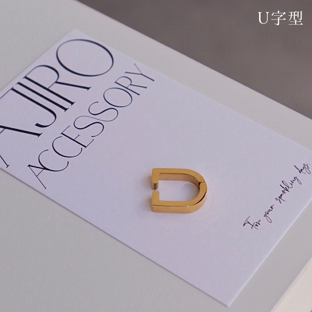 C004 stainless 5 types simple ear cuff