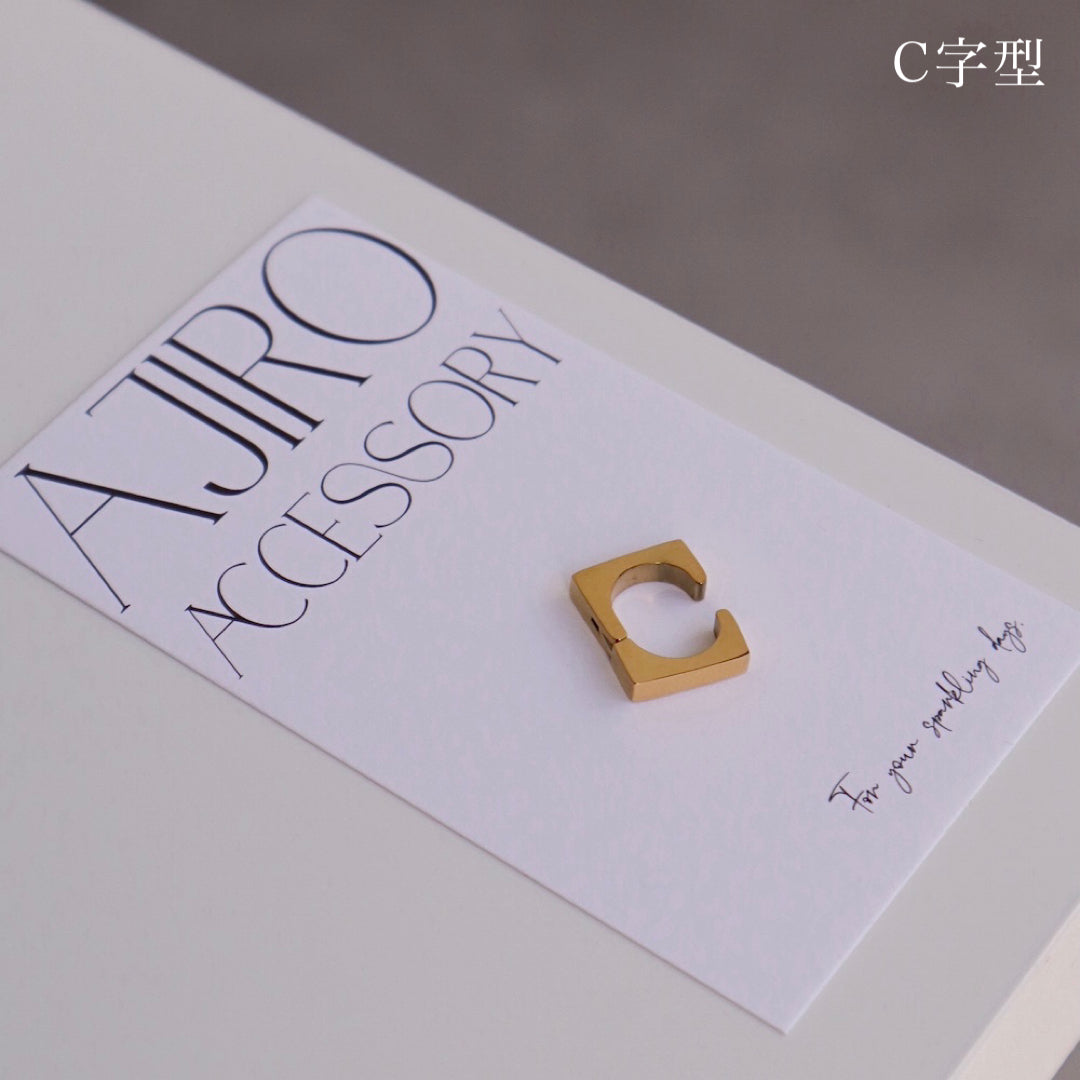 C004 stainless 5 types simple ear cuff