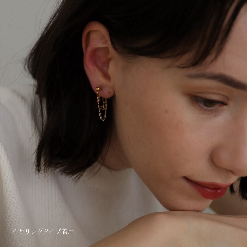 P123 stainless chain hoop pierce