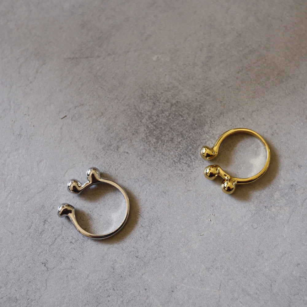 C010 silver925 ball earcuff ring