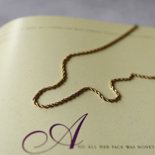 N131 stainless rope chain long necklace