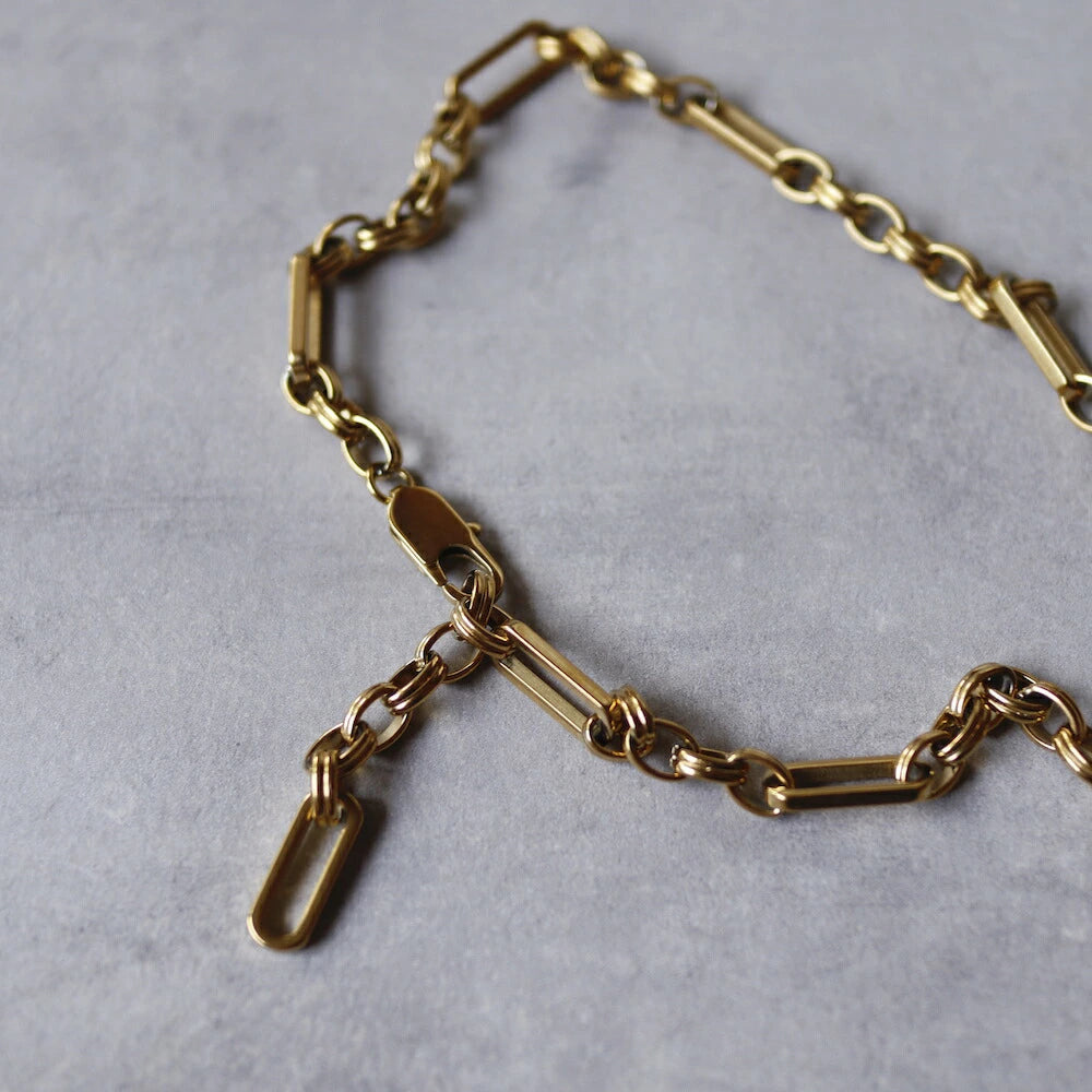 N079 stainless figaro chain necklace