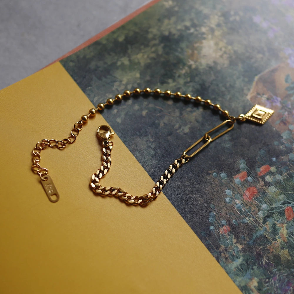 N095 stainless HISHI charm  bracelet