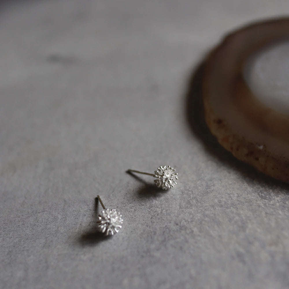 P061  silver925 dandelion fluff minimum pierce
