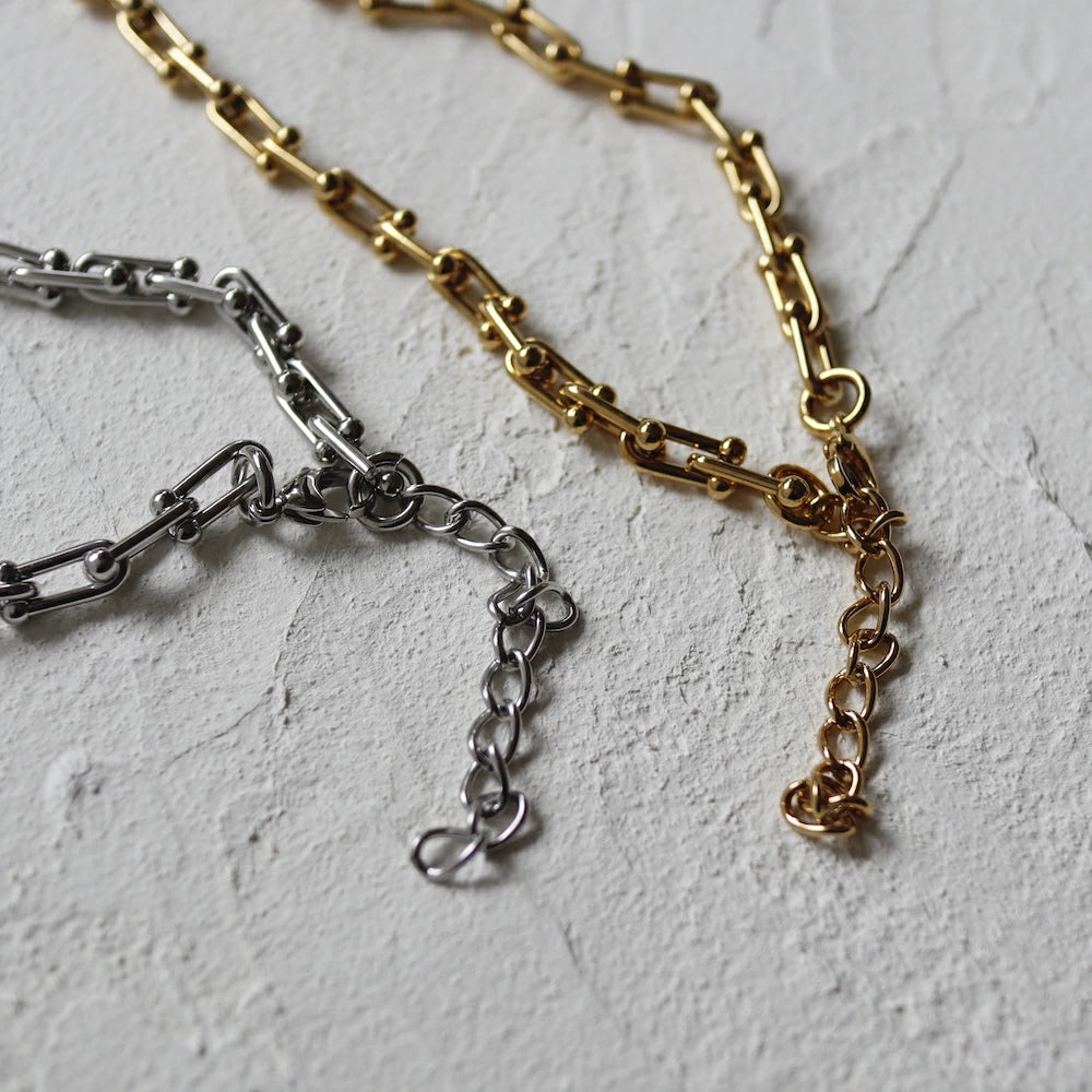 N101 stainless hard chain necklace