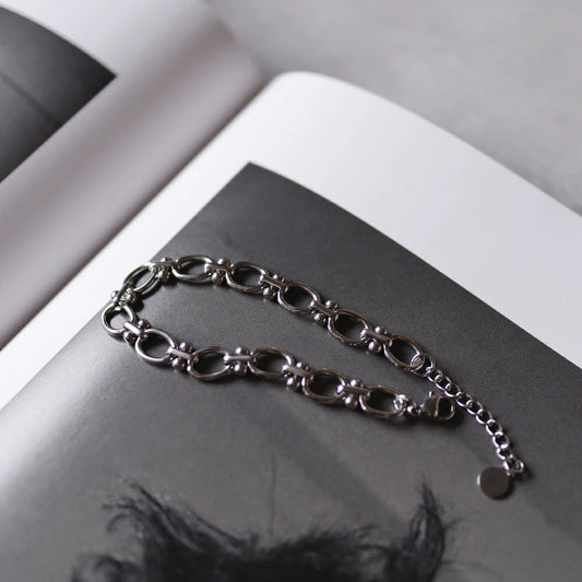 N133 stainless flat chain  bracelet