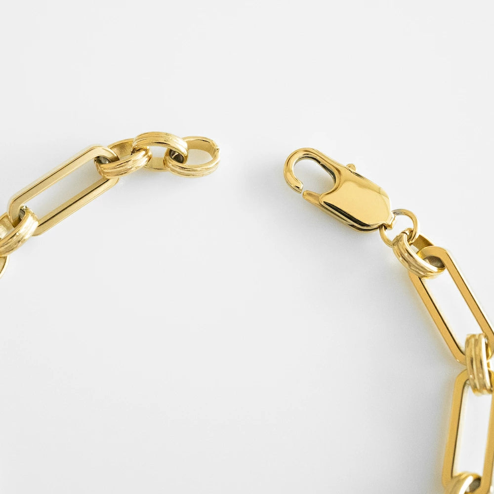 N122 stainless figaro chain  bracelet