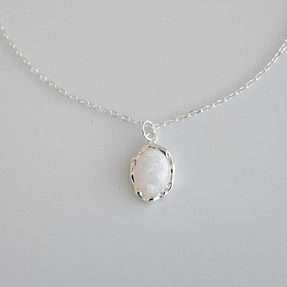 N021 silver925 opal pendant