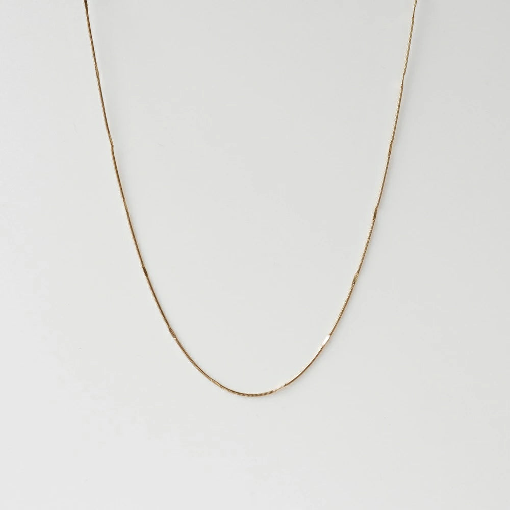 N135 stainless press snake chain necklace