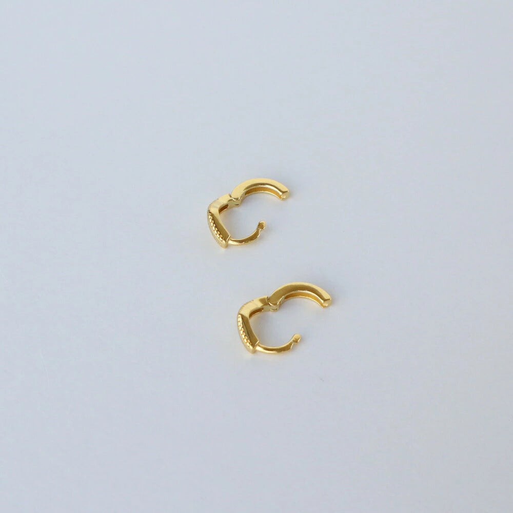 P348  silver925 v-shaped minimum hoop pierce