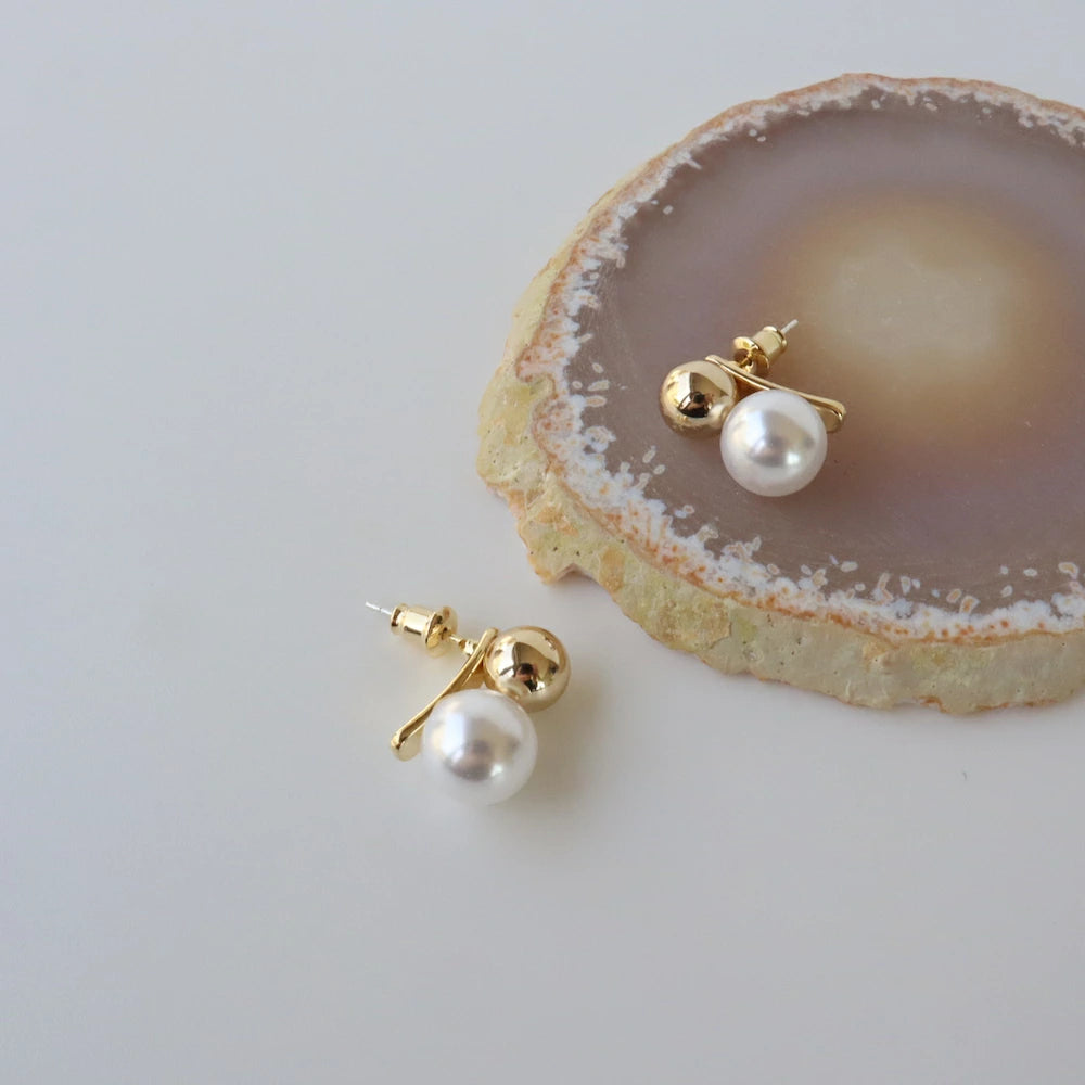 P350  gold metal ball pearl pierce