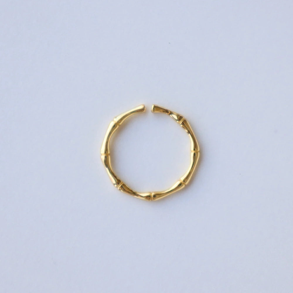 R013  silver925 bamboo slim ring