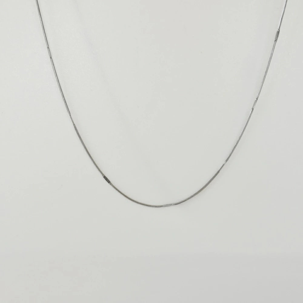 N135 stainless press snake chain necklace