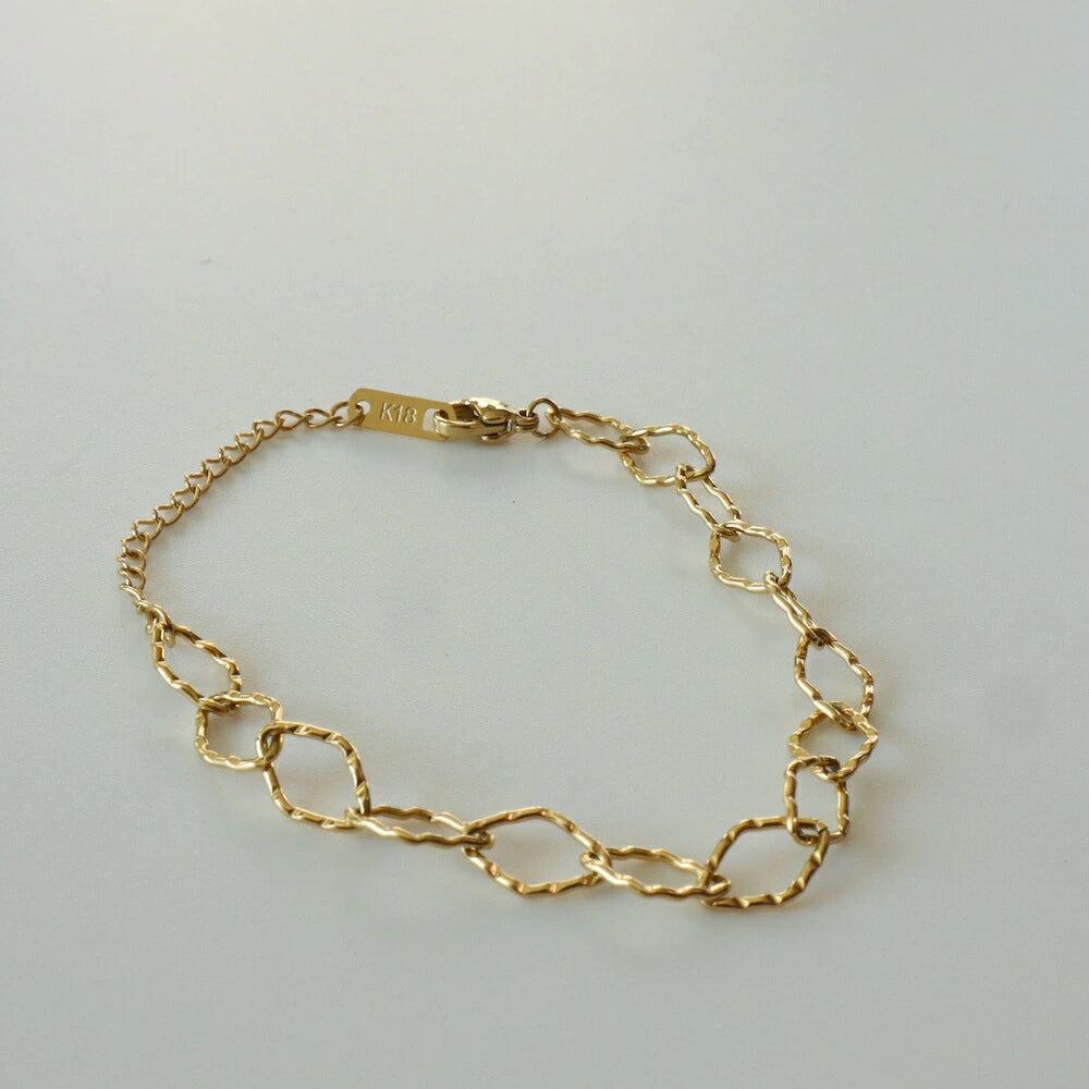 N005 stainless cut HISHI chain  bracelet